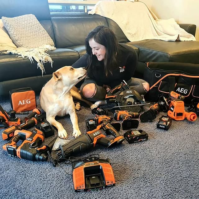 One of the best tradie handles on Instagram, _nutsandvolts, has just been set up with some new AEG kit thanks to our AEG Tassie team 👌