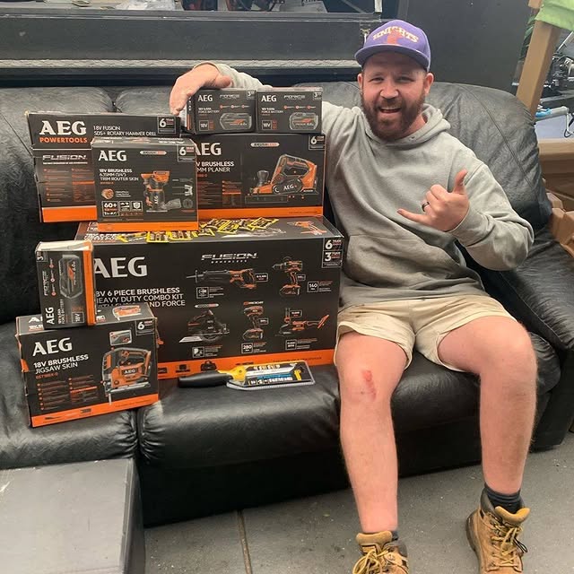 That feeling you get when aeg.onsite.vic set you up with some new gear 🤙
​
​ "Gotta give these guys a massive shout out! They are making it so easy to purchase new tools. One email with what I wanted and I was hooked up with everything and more for the best of prices! Anything you need they got you covered to ur doorstep! Maintenance, warranty you name it." - j.c.s.construction 
​
​​​​​AEG’s Onsite Team is still delivering tools safely to where you’re working, shoot us a DM to get in touch! 📲

●
●
●
#aegpowertools #markofatradesman #aegtools #tradesman #2020 #tradie #new #powertools #worksite #tough #cordlesstools #tradies #aegtools #heavyduty #onsite #kit #kitted #tools #work #victoria #worksite #collections #newtools #toolgoals #collection #aegonsite #aegonsitevic #tools #toolcollection #collector