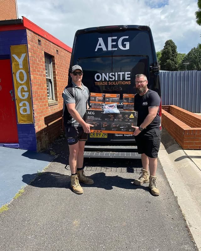 smallscarpentrysolutions all kitted up by aeg.onsite.nsw and ready to produce more quality builds! 👏
​
​AEG’s Onsite Team is still delivering tools safely to where you’re working, shoot us a DM to get in touch! 📲