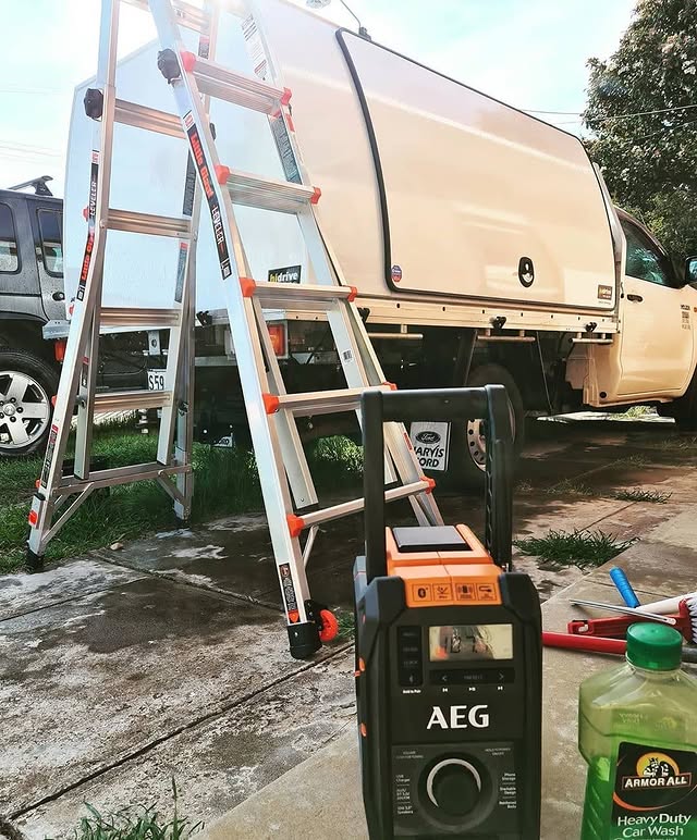 Weekends are for cleaning the work ute 🧼
​
​​​​​​​​AEG’s Onsite Team is still delivering tools safely to where you’re working, shoot us a DM to get in touch! 📲
​
​📸 tradieladyadelaide