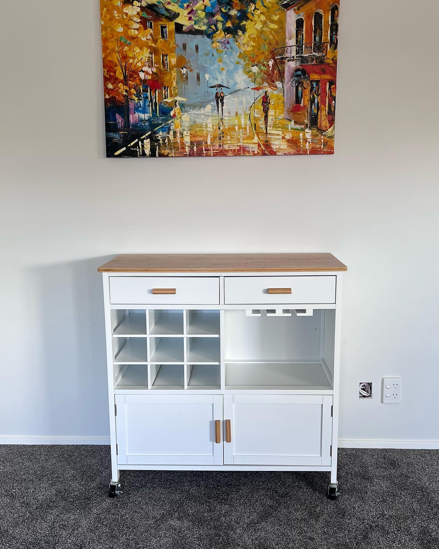 Upcycled bar cart,

I really enjoyed the process of upcycling this bar cart, it was fairly nice to begin with, it just didn’t go with the industrial feel we were looking for in the space, I think all up the project costed under $250

I used a few different products on this process, 
duluxnz satin black spray paint
selleysanz quick sand filler 
ryobinz orbital sander
wagnerspraytech airless sprays (undercoat 
bunningsnz for most of the parts 
sage_doors for the new top
sylvan_hardware new handles 

#upcycledfurniture #furnitureflip #industrialdesign #brass #renovationnz #ryobimade #ryobinz #spraypaint #diy #diynz