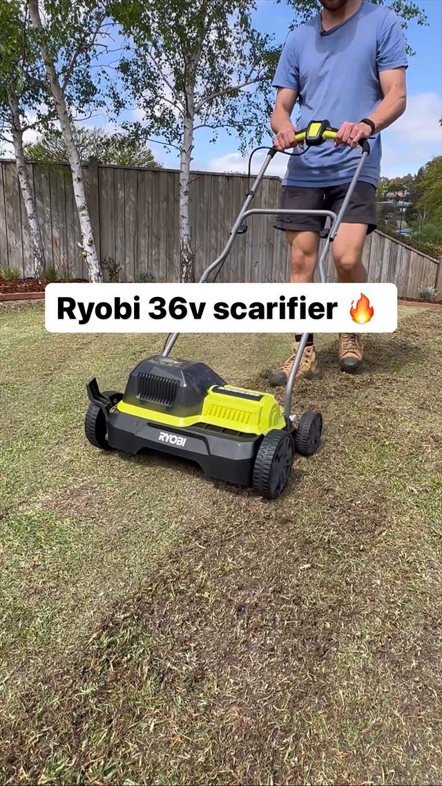 Awesome to be ripping the dead stuff out of my lawn with the ryobiau 36V Scarifier! 🔥
Loved the power of this machine, as well as the performance of the 46cm 36V mower! 🌱
Excited to get this lawn recovered and looking it’s best after all this work 😍

••••••••••••••••••••
#ryobiau #ryobimade 
#lawnsingoodnick #lawncare #lawndad #lawn #lawncarelife #lawngoals #lawnporn #lawnsofinstagram #lawnedges #landscaping #gardening #cylindermower #lawnstripes #lawnfluencer #kikuyu