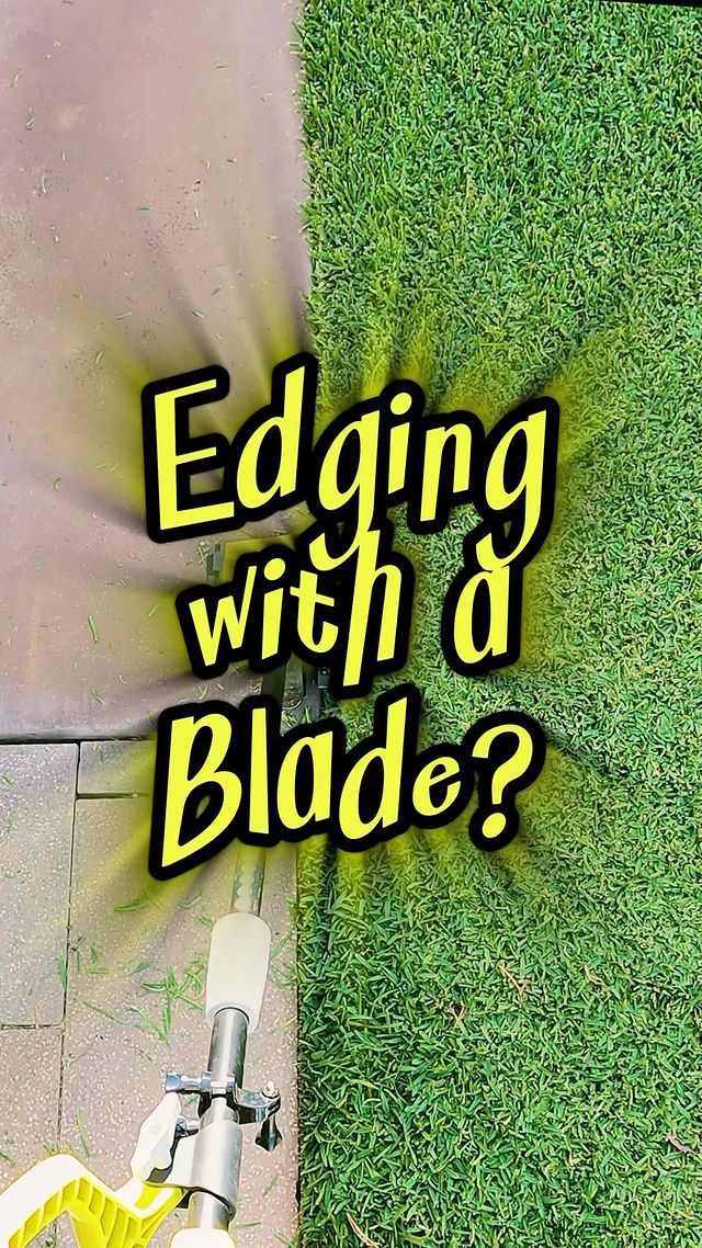 Tried using a blade to edge your lawn? This battery powered blade lawn edger by ryobiau is easy to use and quick to learn. I know a lot of home owner struggle with using a line trimmer to get straight edges. Using a blade edger is a good alternative for most lawns and consumer users.
#lawn #tools