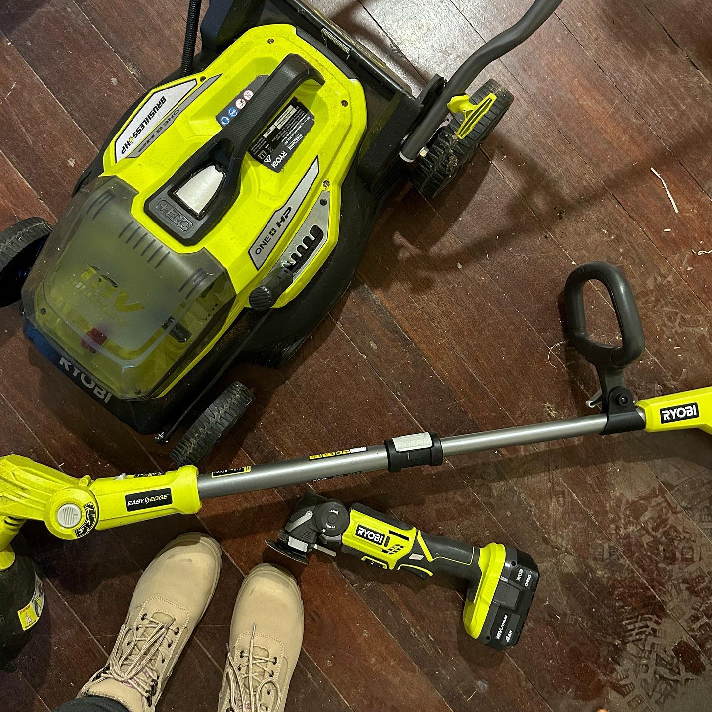 My new rewards system is working really well 🤭. Happy early Christmas to me 🎄🎁

I feel like I have not stopped in weeks! Market projects & market, Xmas Projects, Jen projects (stripping things down, and a whole lot of sanding, pulling furniture apart and rebuilding it), fence painting, ripping up the sleepers in the church driveway (oh boy were they heavy!!), trimming trees back, mowing, whipper-snipping and weed pulling (x 2 yards), potting plants up for the new garden, studio clean-out, listing things for sale, stepping out site plans (line marking next 👏🏼👏🏼), chasing quotes for site works AND I finally installed the sensor light - no more fumbling for keys in the dark at the church 💡. 

The new sleepers will be here next week and I can’t wait to get them in so I can continue the garden work 🌱🌵.

But right now, I’m really looking forward to a mini break with a sneaky little getaway this weekend 🌞🌊🛶🥂🍷👯‍♀✨ #ryobiau