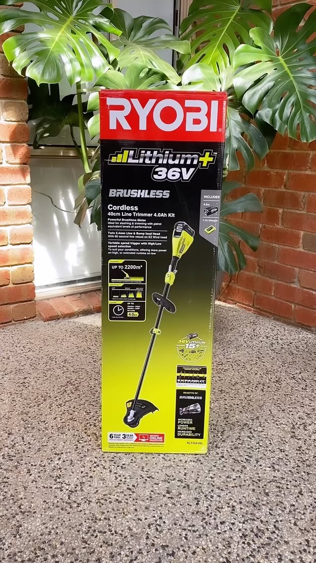 Spring is in the air with ryobiau 🌼 

What better time to get out in the garden with the Ryobi 36V 4.0AH Brushless Line Trimmer. 

It’s light weight and easy to use, so it made tidying up around the greenhouse a breeze! 

It runs on a 36V battery, so you can pop it on charge after you have used it, and it will be ready for next time. 

RYOBI products are available from bunnings Warehouse In-store, Online or through Click and Collect.

#ryobiau #gardenprojects #springtime #greenhouse #backyard #springcleaning