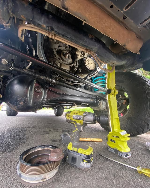 Get your car ready for summer road trips with RYOBI 🚗

@anthony_james_catania uses the RYOBI 18V ONE+ LED Shoplight and the 18V ONE+ Drill Driver to tackle car maintenance, ensuring his ride is ready for every adventure.

Tag someone who needs to do this in the comments.

#RYOBIau #BatteryPowered #RYOBIMade #RYOBIPowerProducts #CarRepairs #DIY