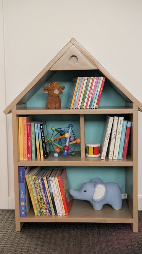 The magic from $15 shelves from salvosstores , a few tubes of cheap acrylic paint and some elbow grease 🌞

Normally, I don't mind warm wood, but it was way too orange in baby boy's nursery (full tour coming soon!). Inspired by the current sideboard, I decided to give paint washing a try. 

It was harder than expected, and getting rid of the orange was so difficult (swear they put 10 coats of sealer on this thing). So many times nooks were alao impossible to get to.

While I would like to have preserved more wood grain, and wish things were smoother and a bit more even, I'm very happy with the result! It adds the perfect amount of whimsy and functionality in baby boy's Montessori-inspired room.

#montessoriathome #nurseryinspo #whimsicalnursery #modernvintagehome #vibtageinspired #cozyhomestyling #myhomelately #interiordesignonabudget #thriftedhome #collectedhome #thriftflip #thrifteddecor #warmminimalism #underconsumption #diymom #babyboyroom #montessoribaby
