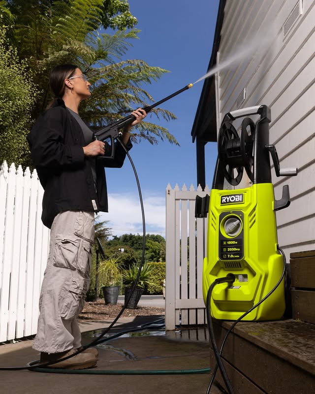 Power through outdoor cleaning with the RYOBI 2030PSI High Pressure Washer! 💦 Compact, easy to use, and perfect for cleaning patios, cars, and more. 

Need this product in your collection? Head to the link in our bio!

#RYOBIau #ToolOfTheMonth #PressureWasher #BatteryPowered #DIYCleaning #OutdoorLiving