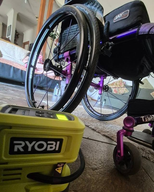 @tenacious_wheelchair_warrior is keeping their wheels rolling with the RYOBI 18V ONE+ High-Pressure Inflator! 💨💪 

Whether it's for a car, bike, or even a wheelchair this compact and powerful tool makes inflating tyres quick and easy. 

Just set your desired pressure and let RYOBI do the rest! Learn more today through the link in bio.

#RYOBIau #ONEPlus #HighPressureInflator #Convenience #BatteryPowered
