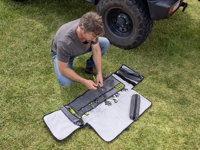 The new RYOBI Traxx range is all about making life a little easier! Whether you're heading into the bush, out on the road, or just want your gear where you can find it, Traxx has you covered 🙌 

From tool rolls to clear-top organisers and tough wheel bags - Traxx keeps everything in its place. Simple, tough, and designed for real-life use 

Check out this range today through the link in our bio!

#RYOBIau #CampingEssentials #ToolStorage #TravelSmart #StorageSolution