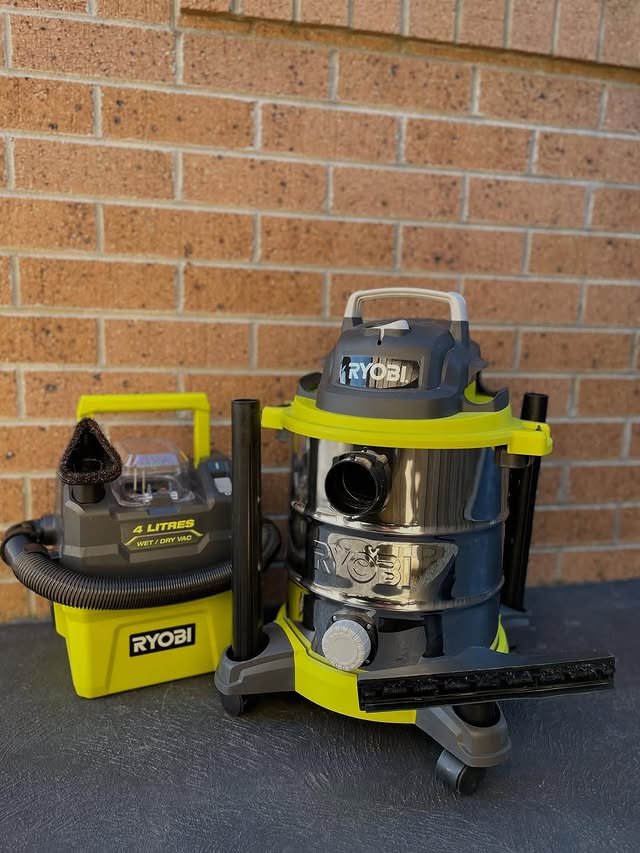 thegirlsinbluecleaning enjoyed the RYOBI 18V ONE+ 4L Compact Wet & Dry Vacuum so much they went back for the 1500W 30L Vacuum as well!

Share this with someone who needs these in their life.

#RYOBIau #BatteryPowered #RYOBIvacuum #WetDryVac #CleaningGear